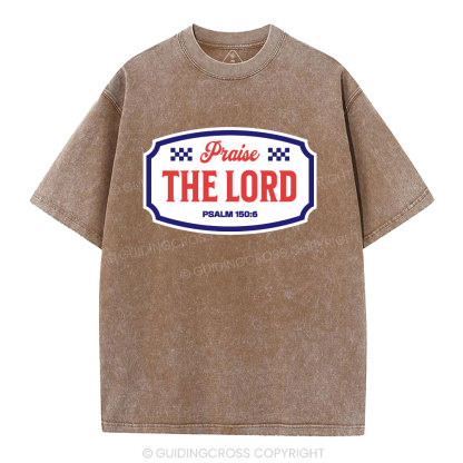 Praise The Lord Christian Washed T-Shirt