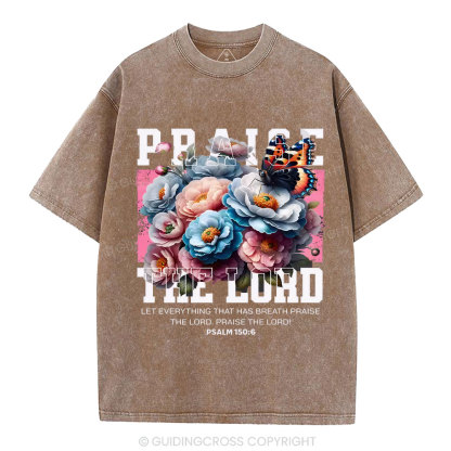 Praise The Lord Christian Washed T-Shirt
