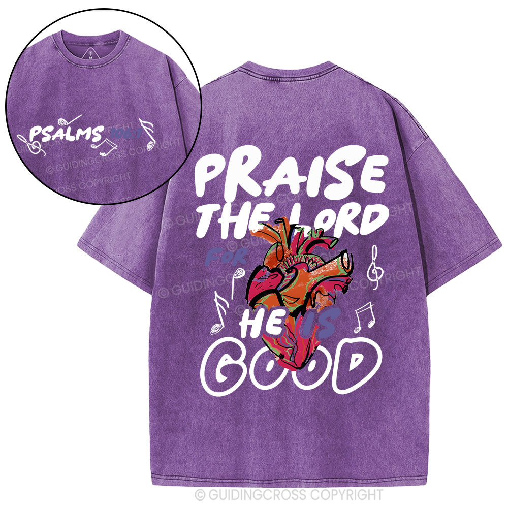 Praise The Lord Christian Washed T-Shirt
