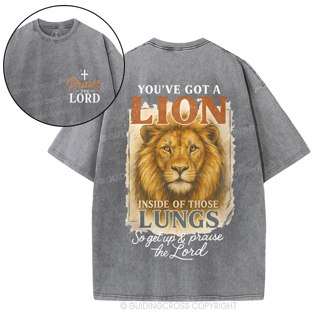 Praise The Lord Christian Washed T-Shirt