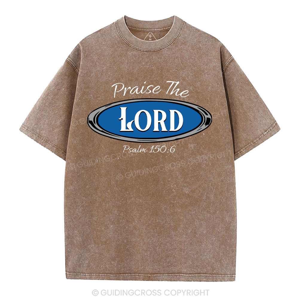 Praise The Lord Christian Washed T-Shirt