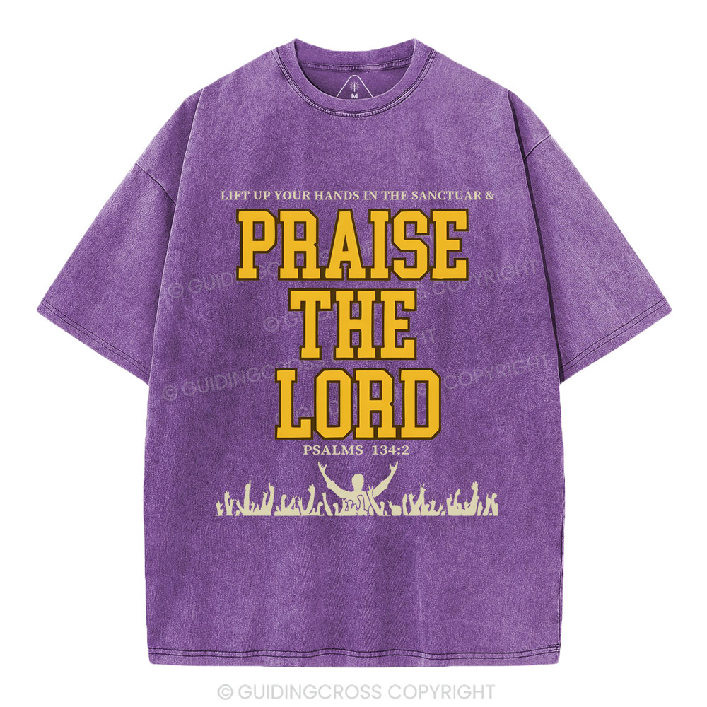 Praise The Lord Christian Washed T-Shirt