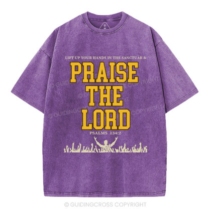 Praise The Lord Christian Washed T-Shirt
