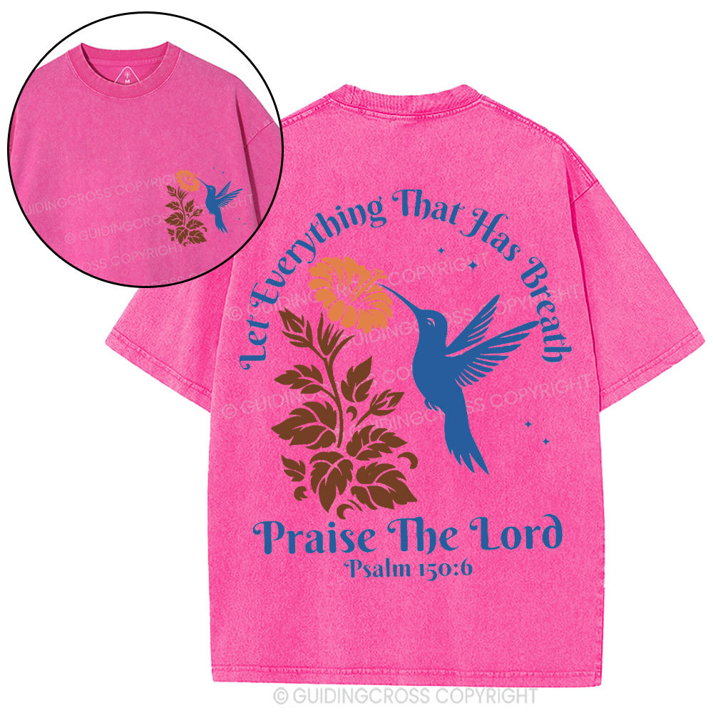 Praise The Lord Christian Washed T-Shirt