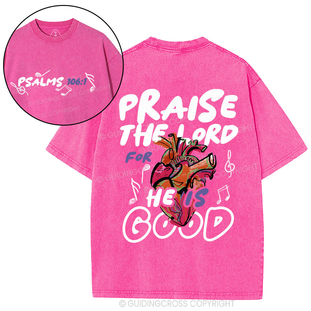 Praise The Lord Christian Washed T-Shirt