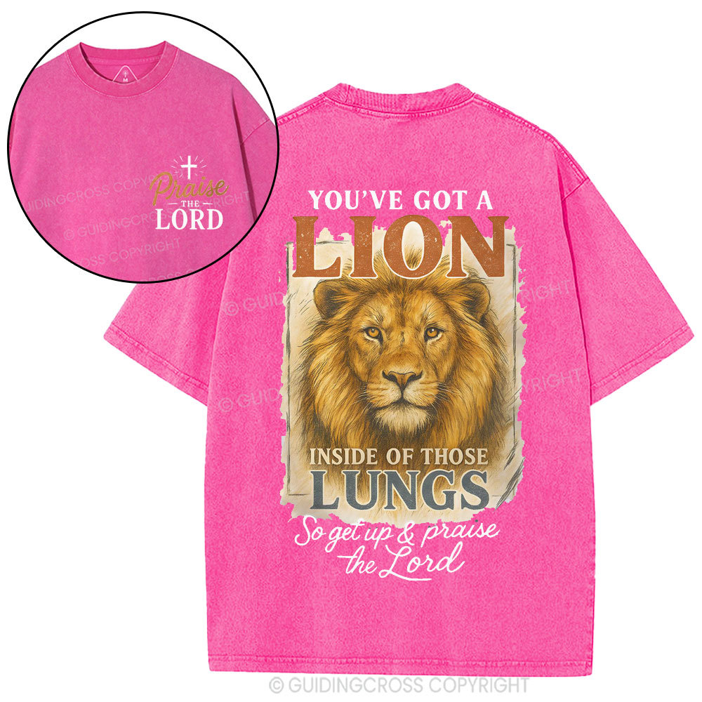 Praise The Lord Christian Washed T-Shirt
