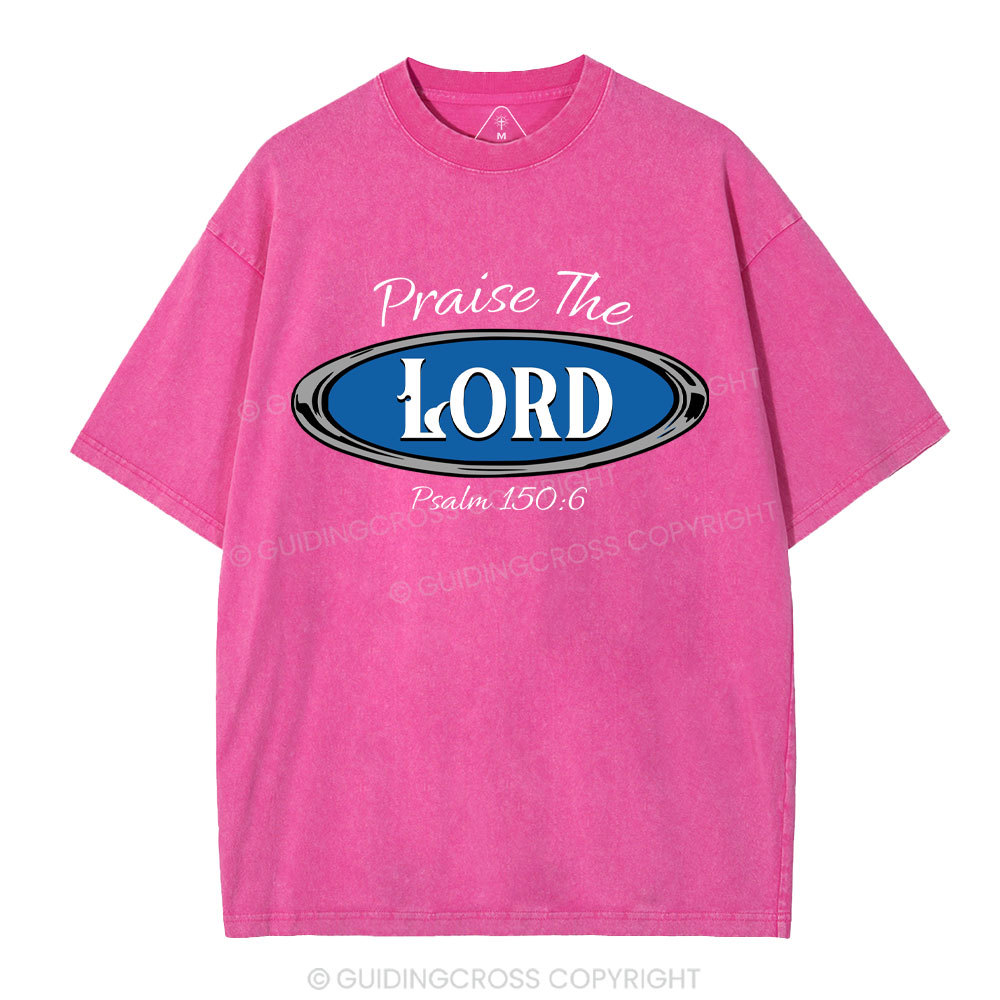 Praise The Lord Christian Washed T-Shirt