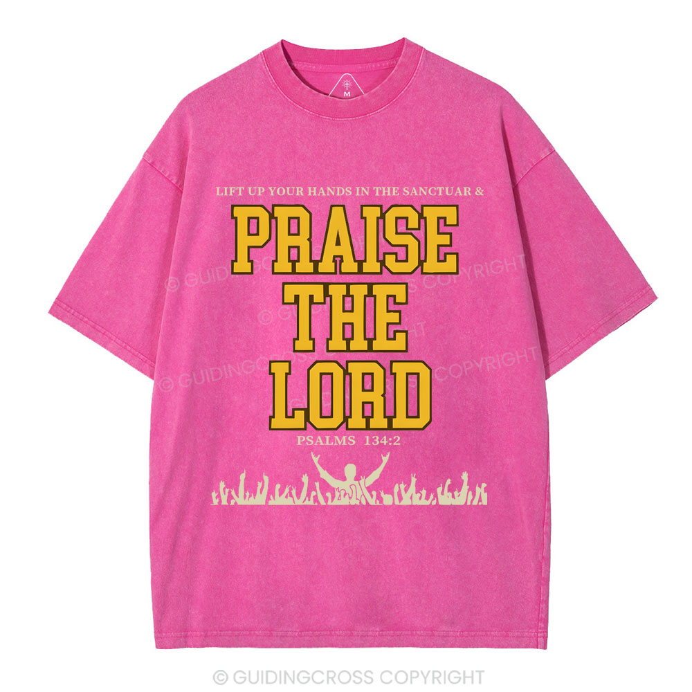Praise The Lord Christian Washed T-Shirt