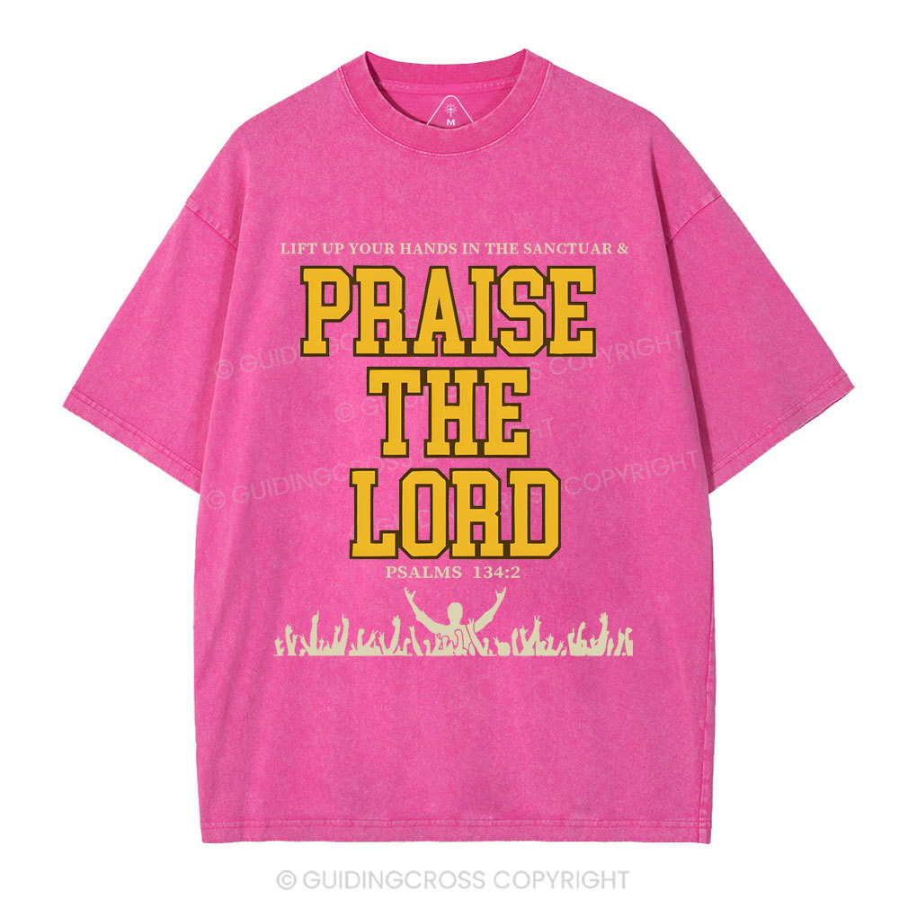 Praise The Lord Christian Washed T-Shirt