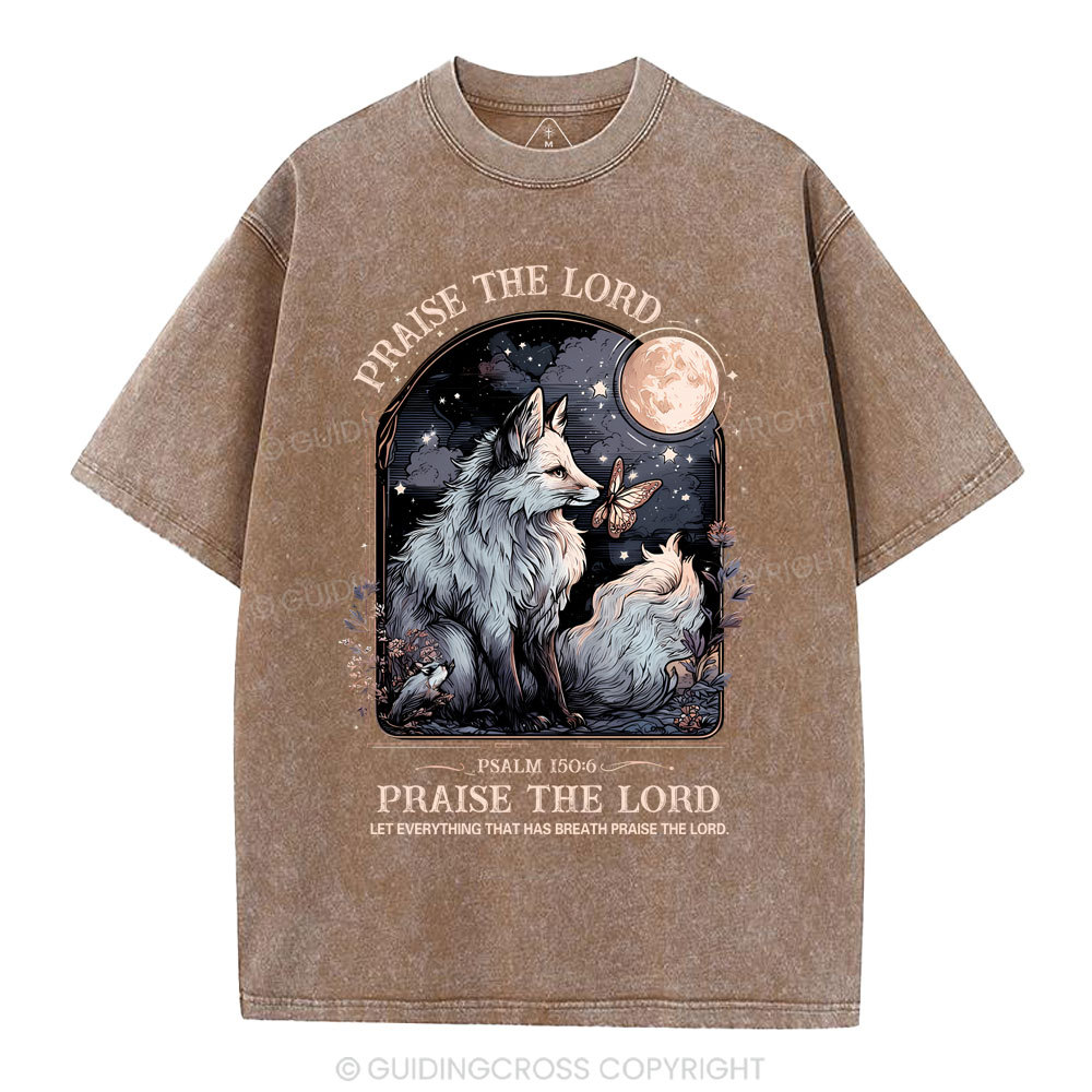 Praise The Lord Christian Washed T-Shirt