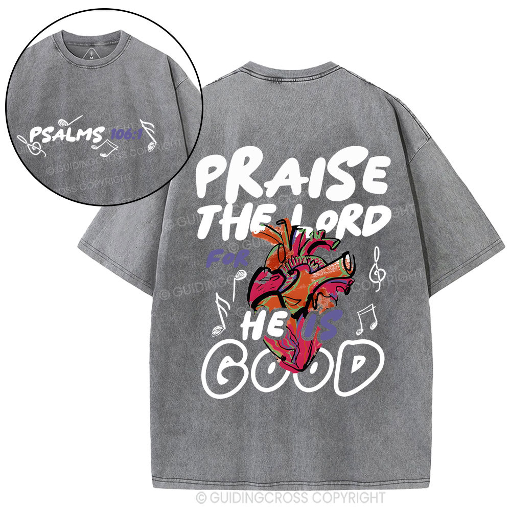 Praise The Lord Christian Washed T-Shirt