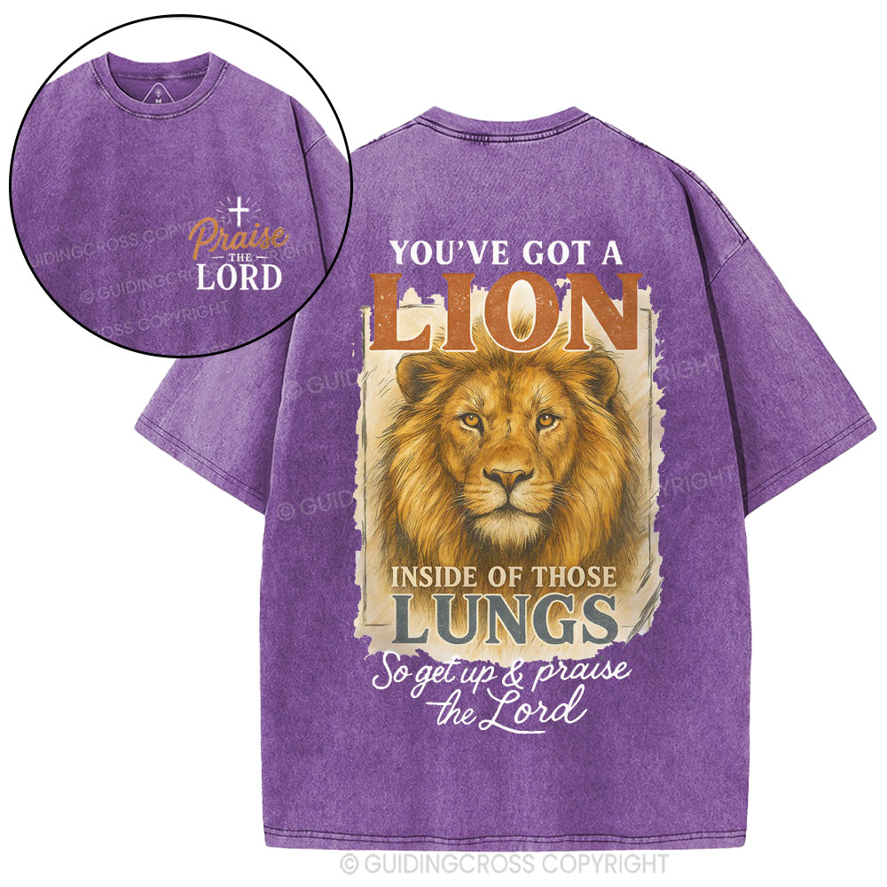 Praise The Lord Christian Washed T-Shirt
