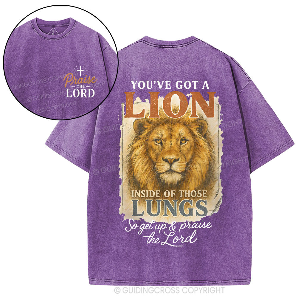 Praise The Lord Christian Washed T-Shirt