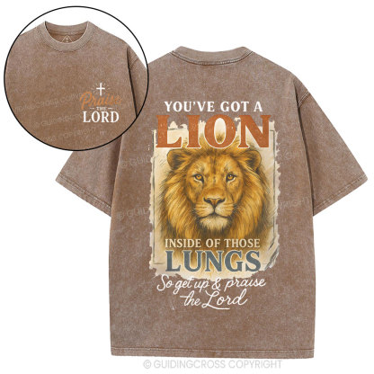 Praise The Lord Christian Washed T-Shirt