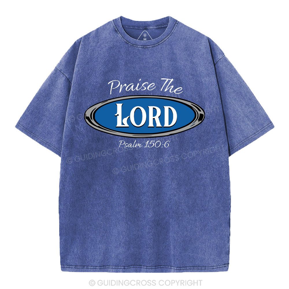 Praise The Lord Christian Washed T-Shirt
