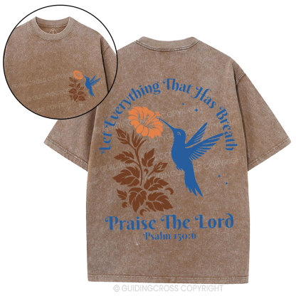 Praise The Lord Christian Washed T-Shirt