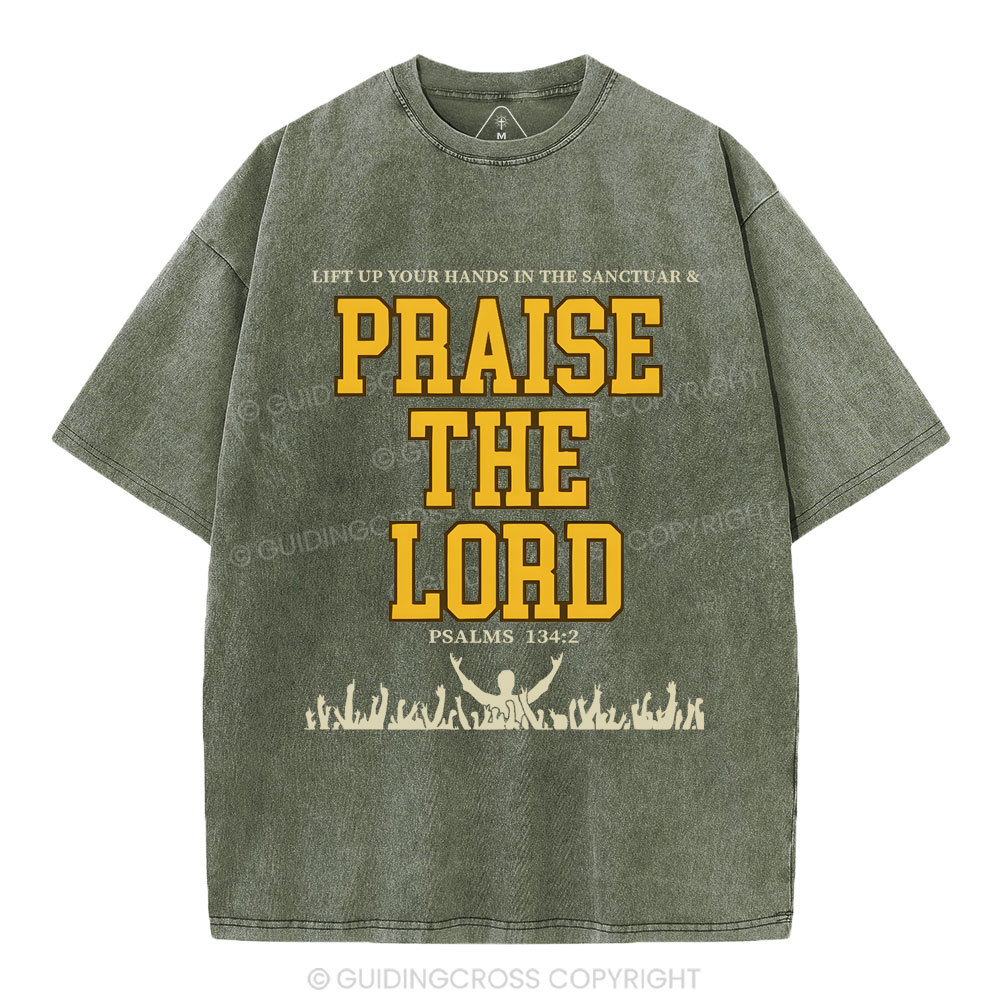 Praise The Lord Christian Washed T-Shirt