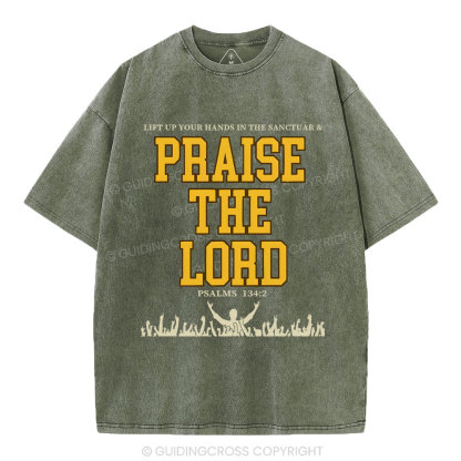 Praise The Lord Christian Washed T-Shirt