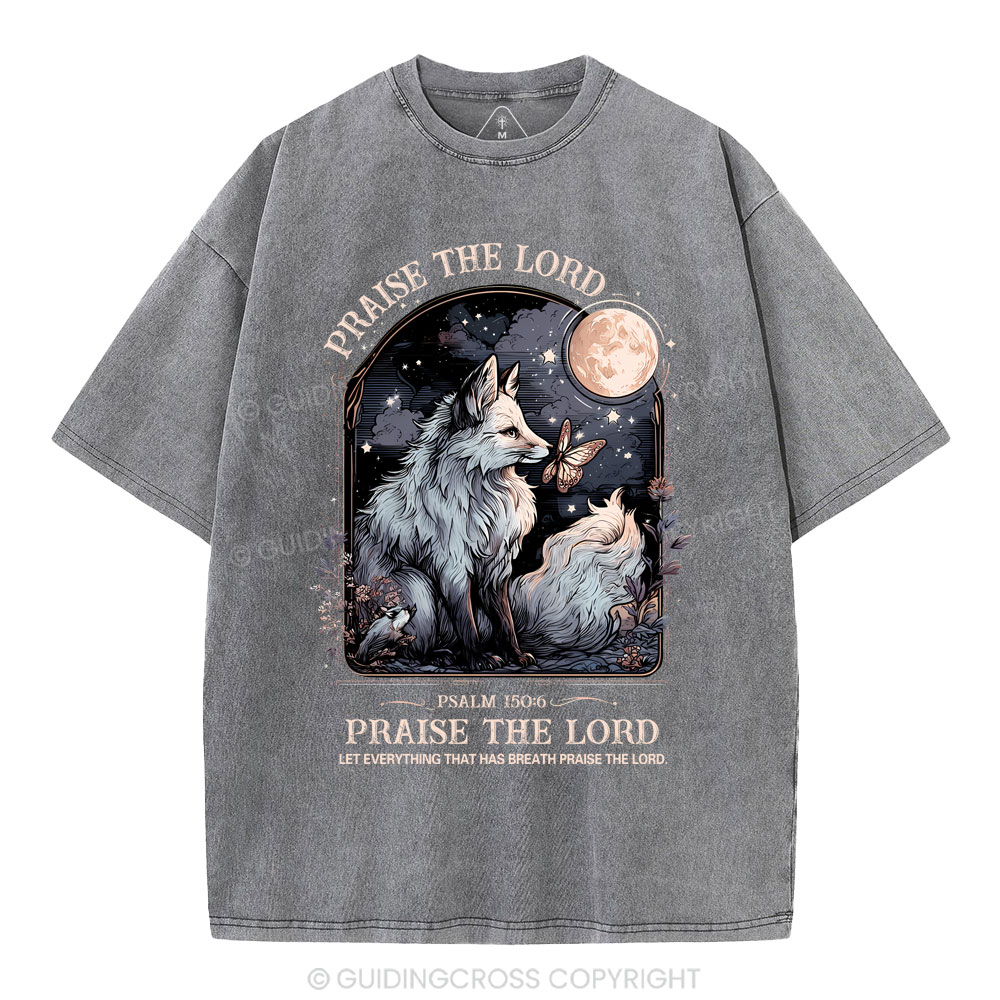 Praise The Lord Christian Washed T-Shirt