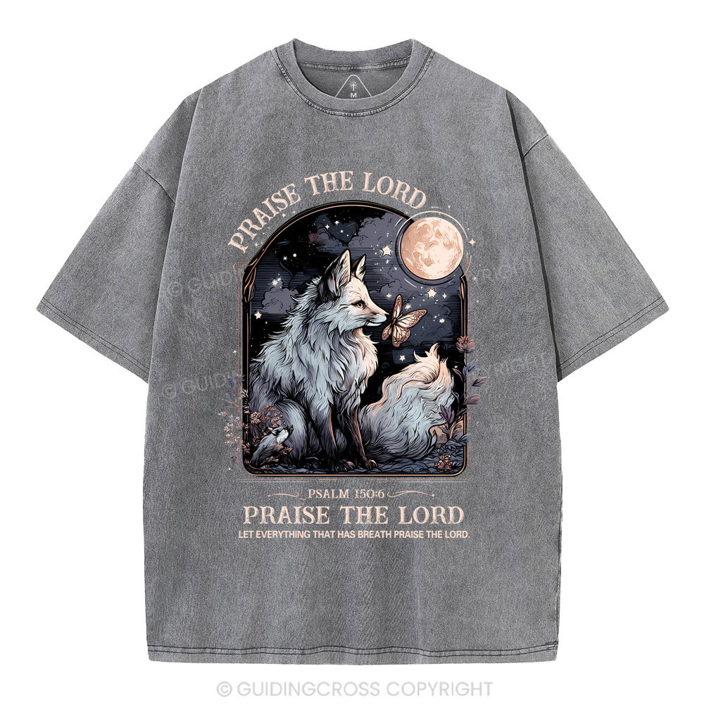 Praise The Lord Christian Washed T-Shirt