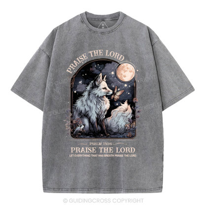 Praise The Lord Christian Washed T-Shirt