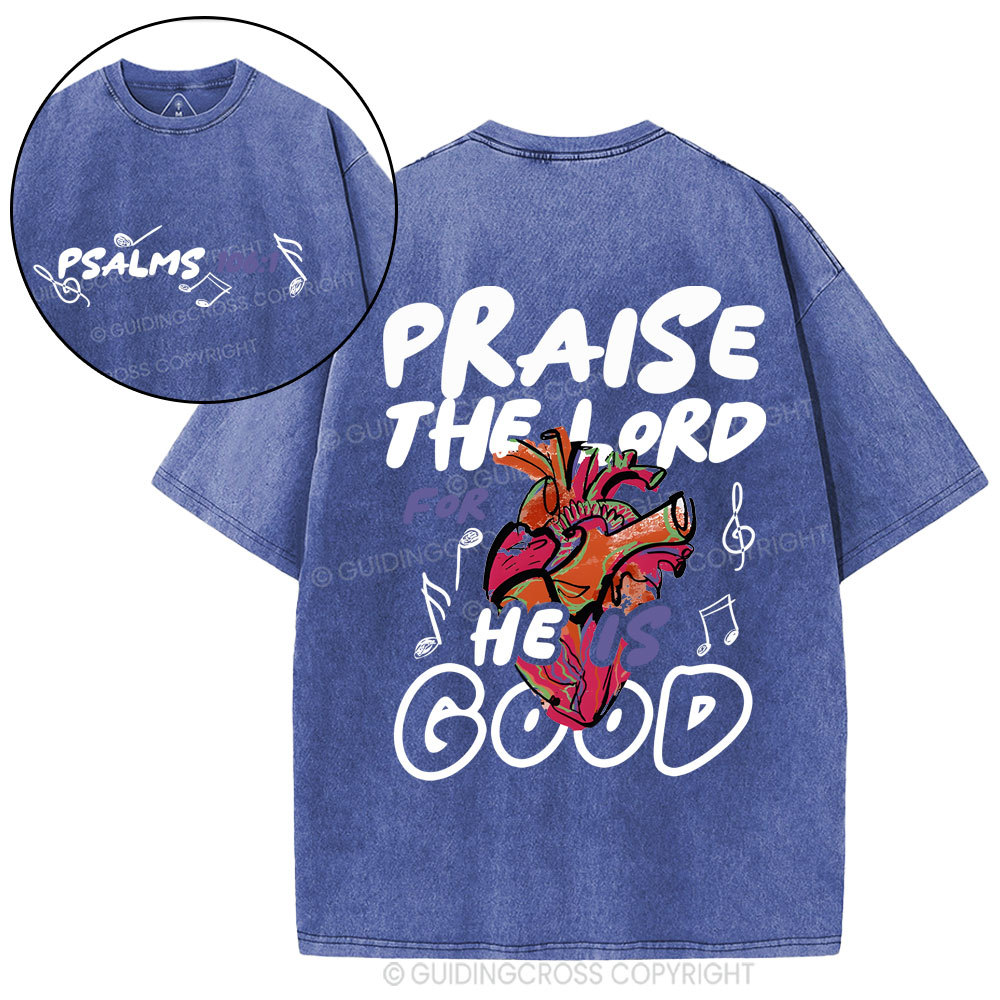 Praise The Lord Christian Washed T-Shirt