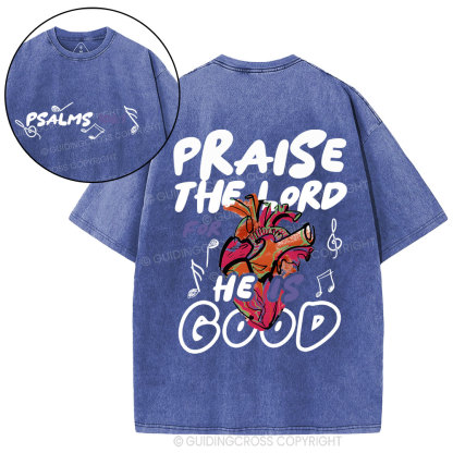 Praise The Lord Christian Washed T-Shirt