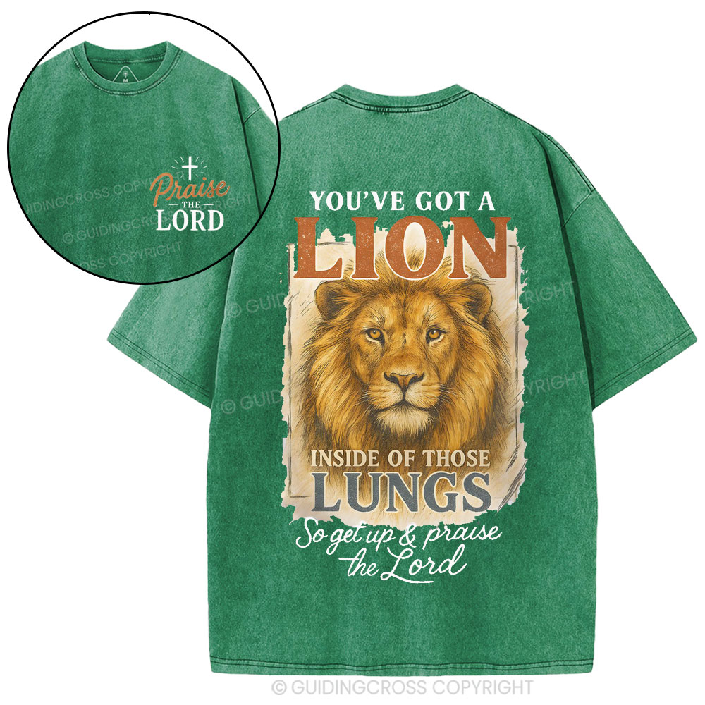 Praise The Lord Christian Washed T-Shirt
