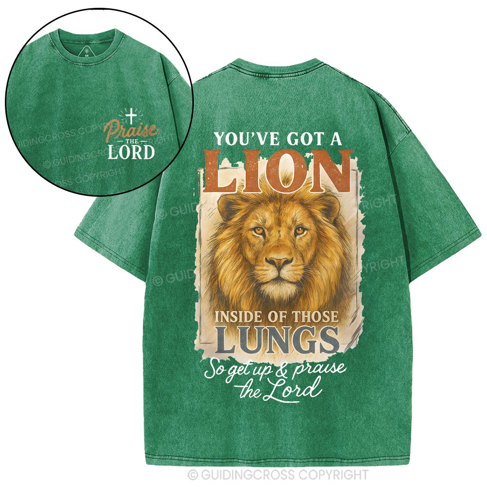 Praise The Lord Christian Washed T-Shirt