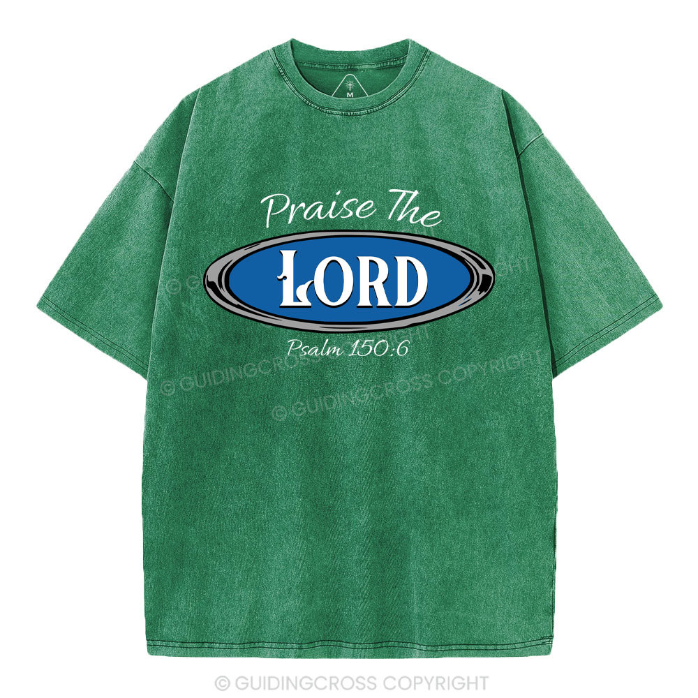 Praise The Lord Christian Washed T-Shirt