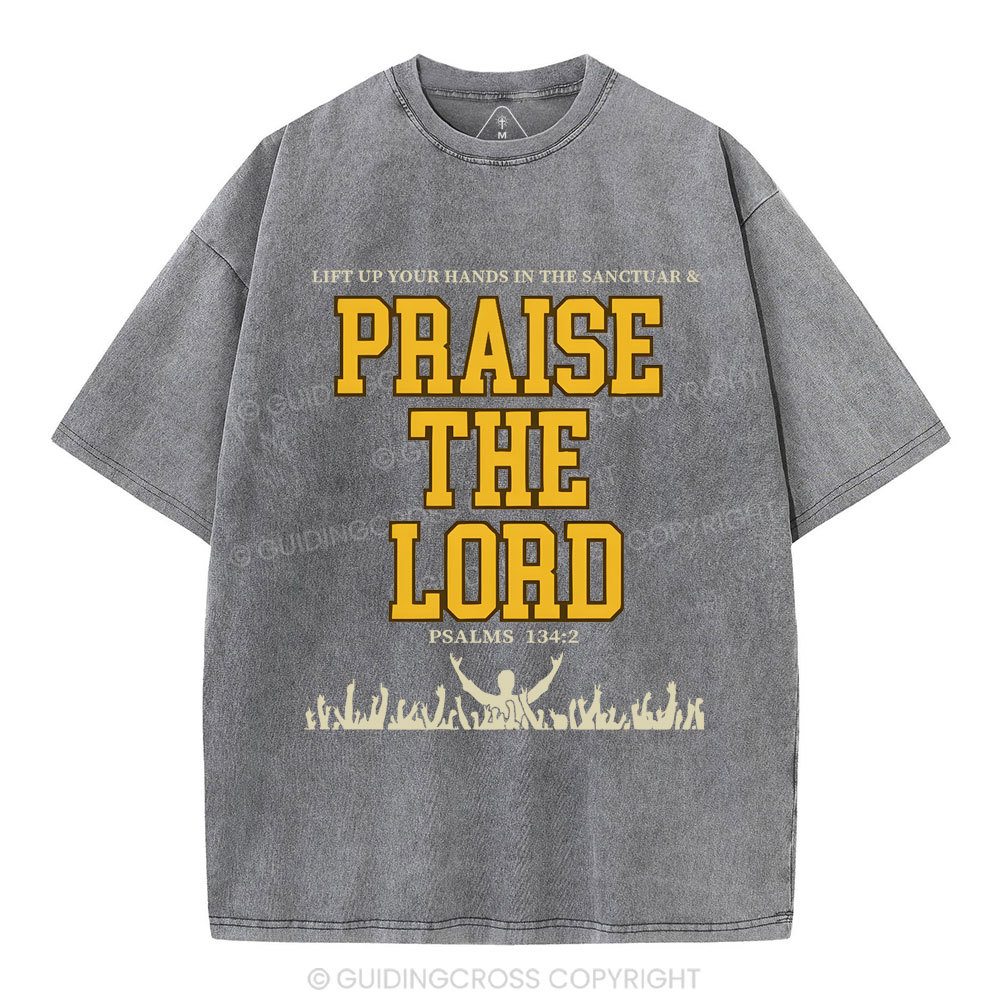 Praise The Lord Christian Washed T-Shirt