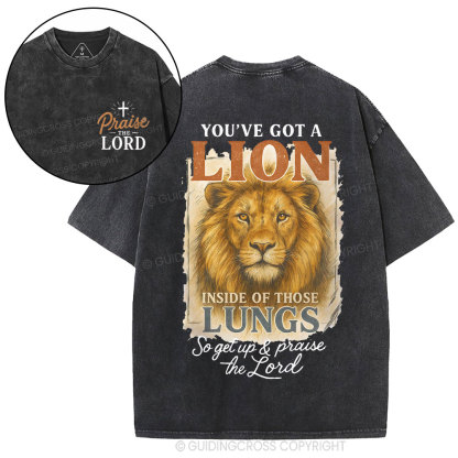 Praise The Lord Christian Washed T-Shirt