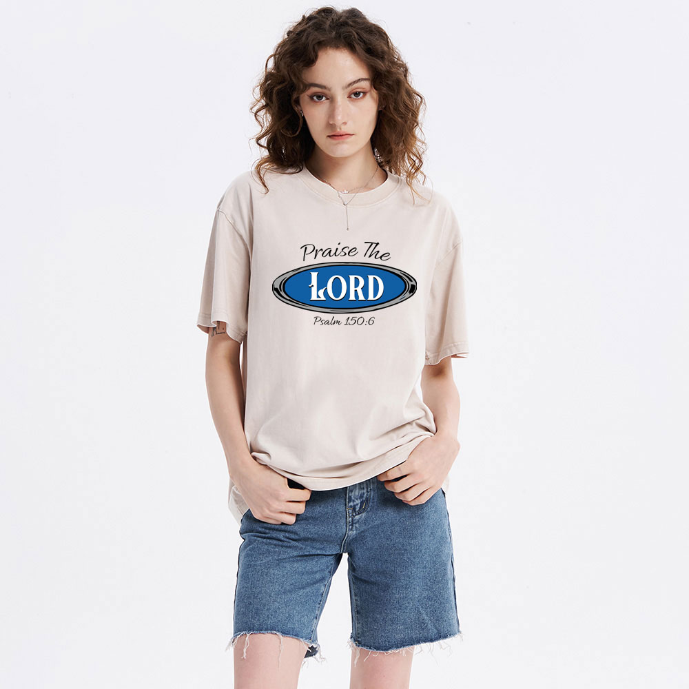 Praise The Lord Christian Washed T-Shirt