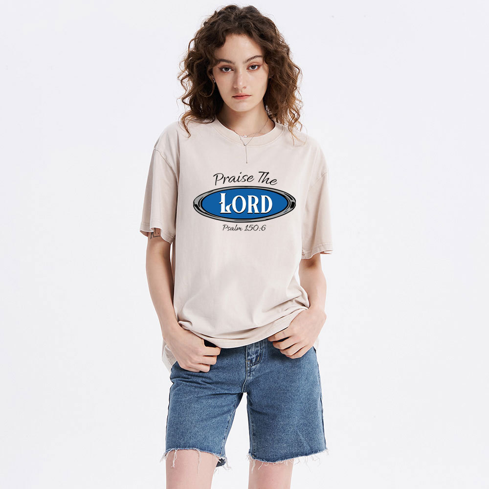 Praise The Lord Christian Washed T-Shirt
