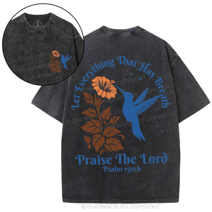 Praise The Lord Christian Washed T-Shirt