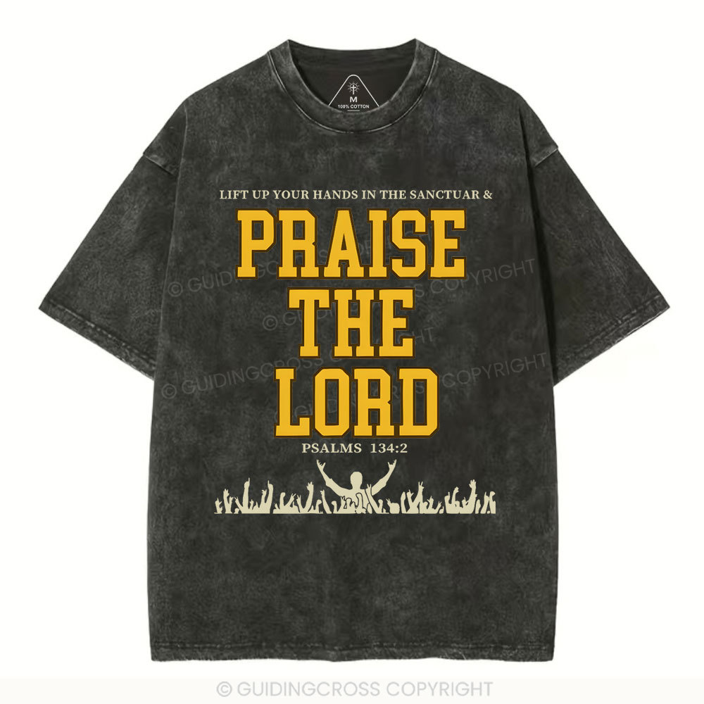 Praise The Lord Christian Washed T-Shirt