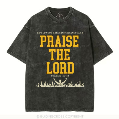 Praise The Lord Christian Washed T-Shirt
