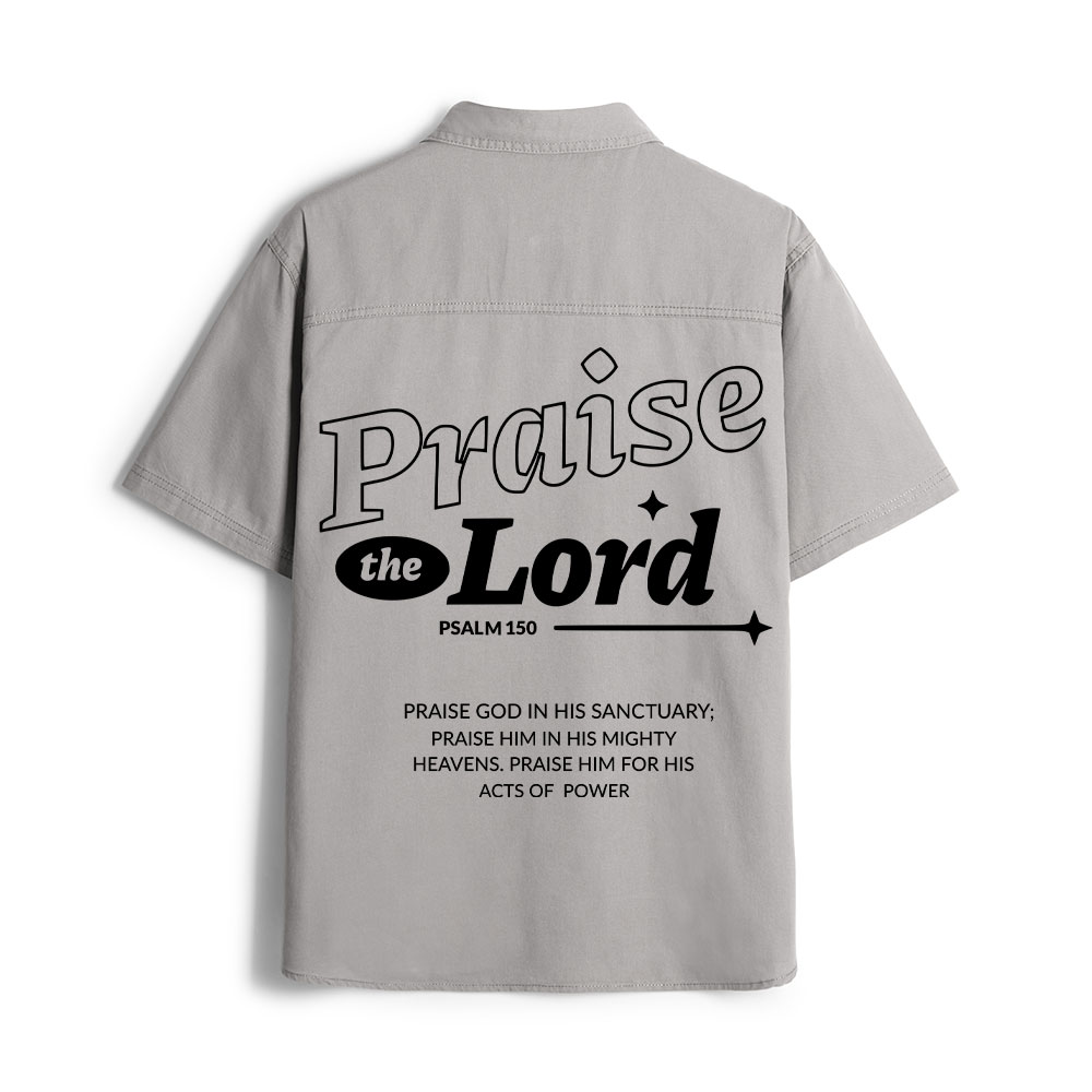 Praise The Lord Christian Work Shirt