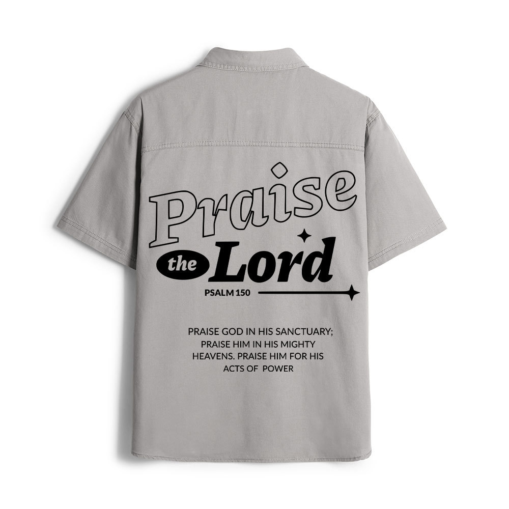 Praise The Lord Christian Work Shirt