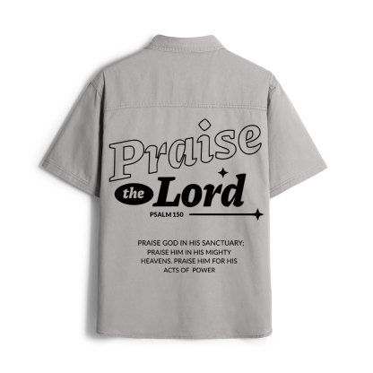 Praise The Lord Christian Work Shirt