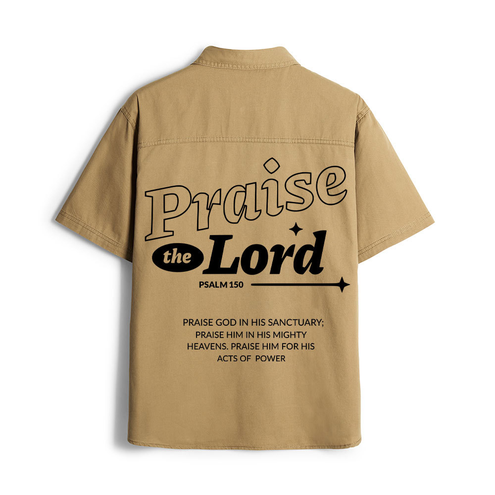 Praise The Lord Christian Work Shirt
