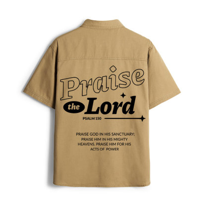 Praise The Lord Christian Work Shirt