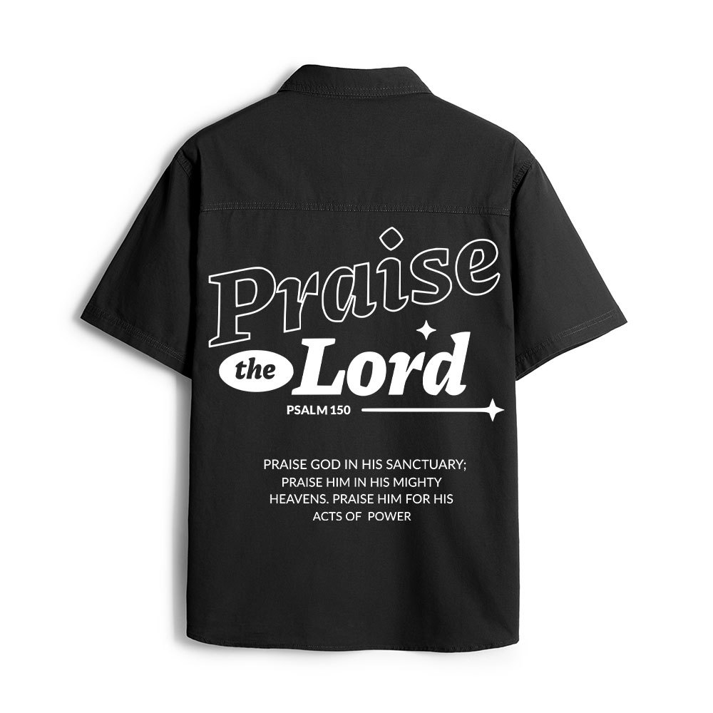 Praise The Lord Christian Work Shirt