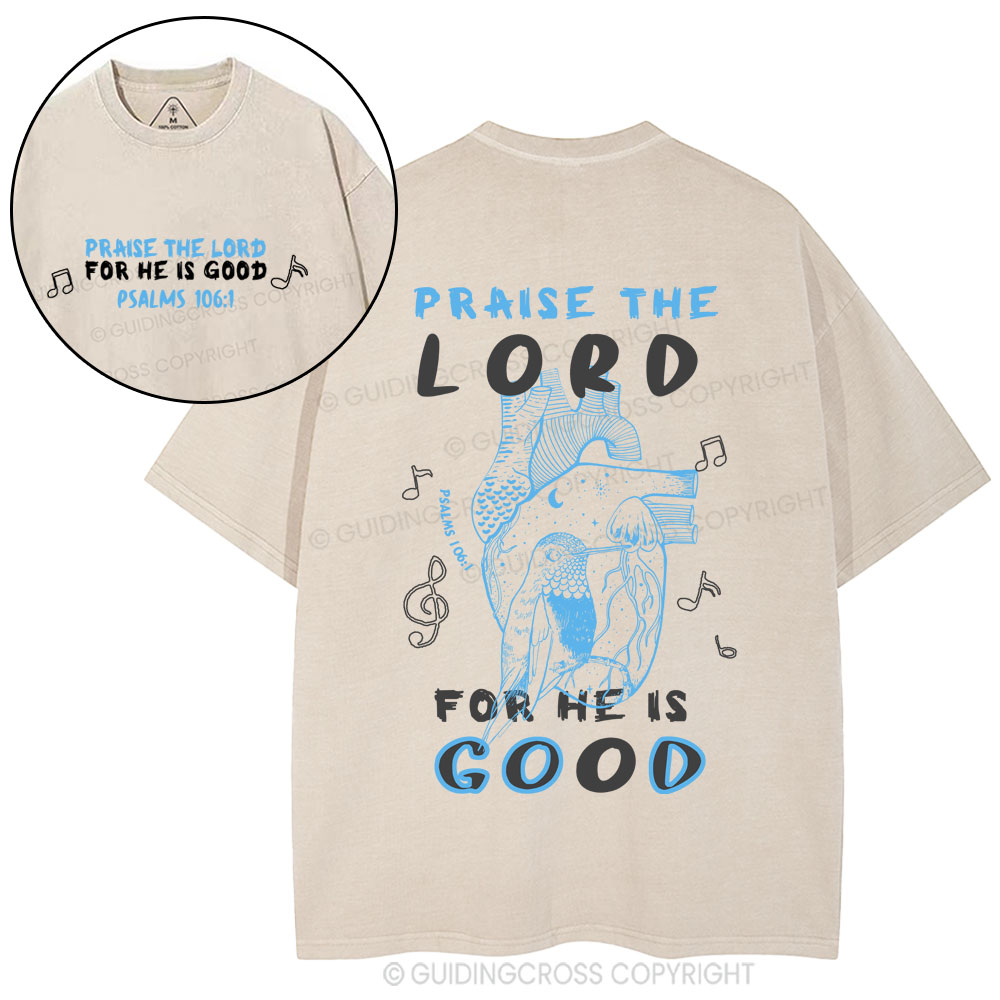 Praise The Lord Christian washed T-Shirt