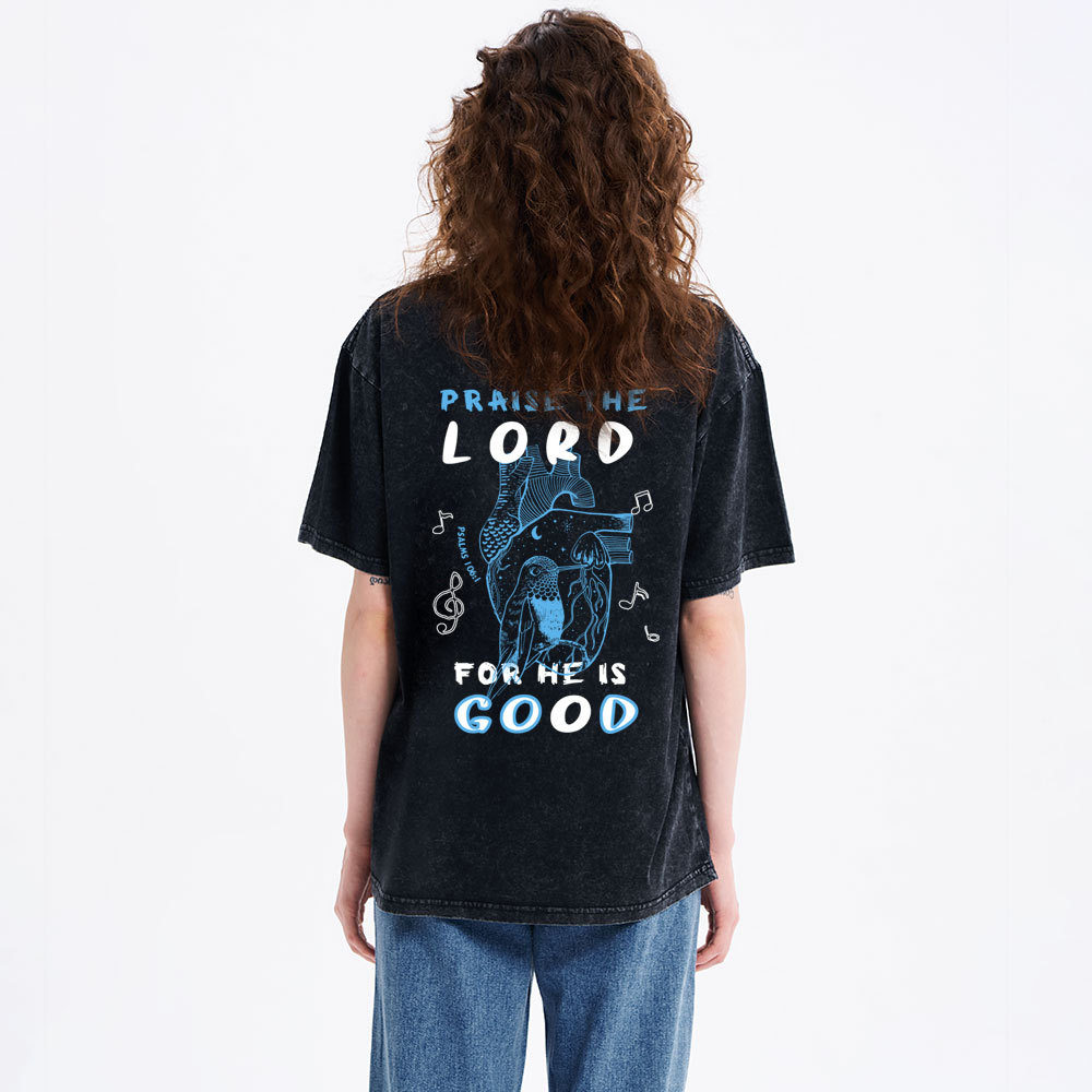 Praise The Lord Christian washed T-Shirt