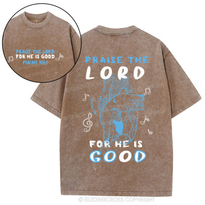Praise The Lord Christian washed T-Shirt