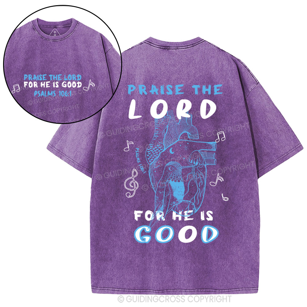 Praise The Lord Christian washed T-Shirt
