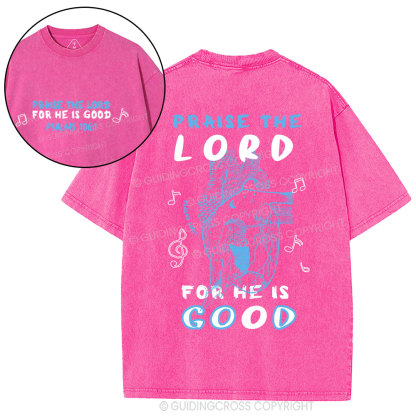 Praise The Lord Christian washed T-Shirt