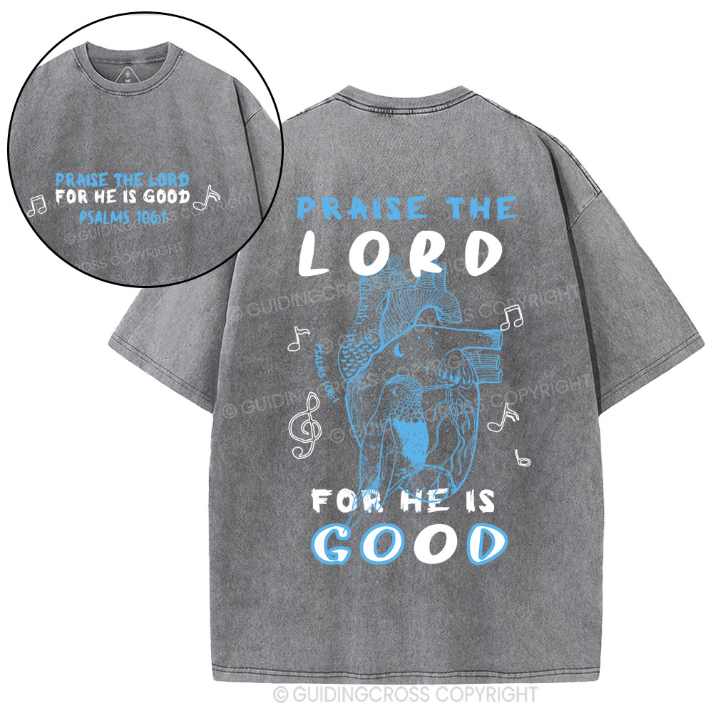 Praise The Lord Christian washed T-Shirt