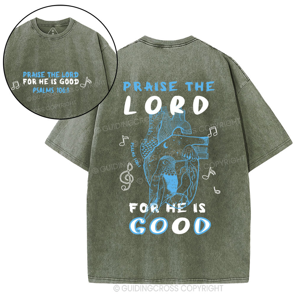Praise The Lord Christian washed T-Shirt